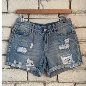 100% Cotton Denim Shorts Cutoff Jean Shorts Size Small